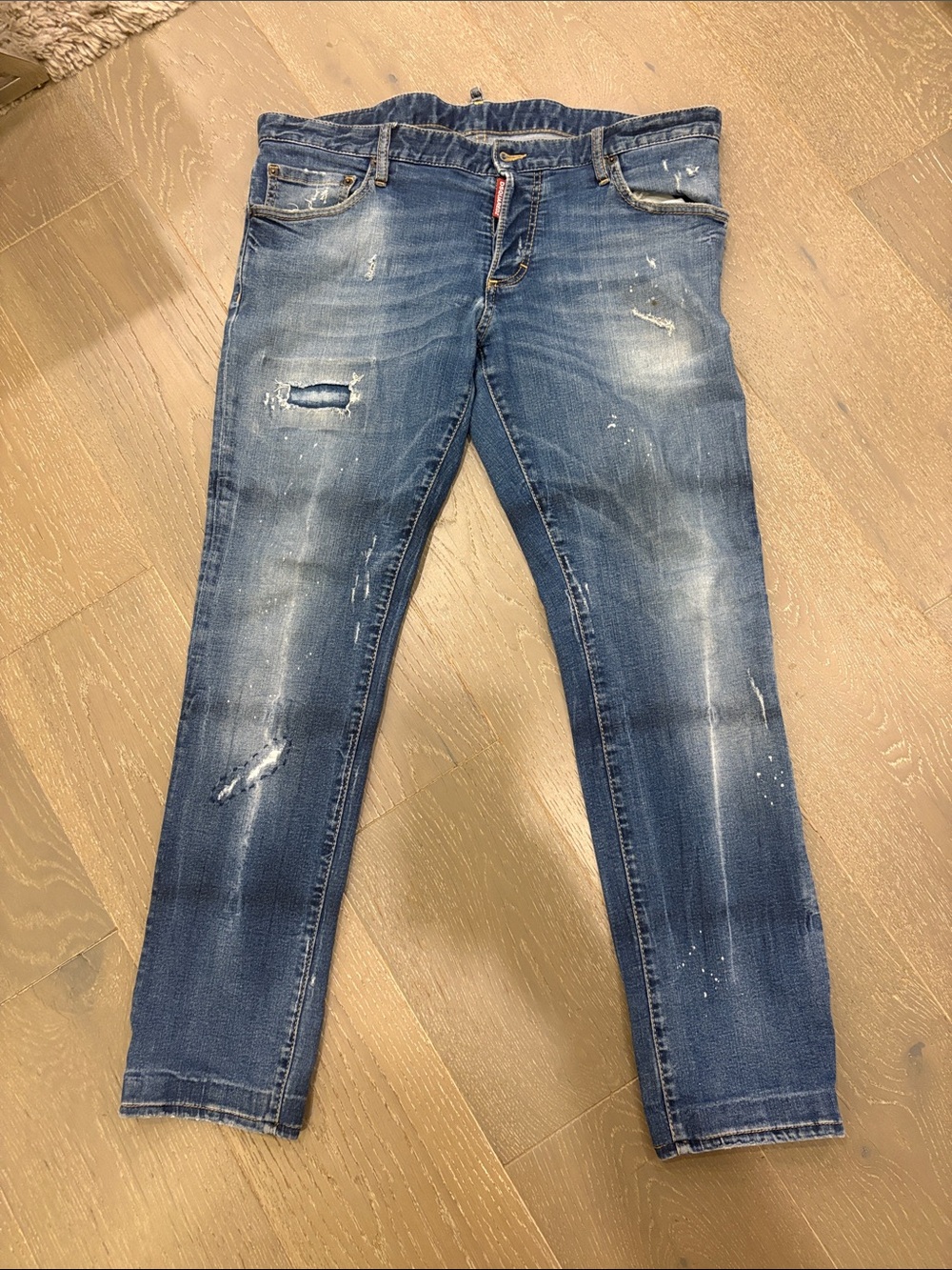 DSQUARED2 Distressed Blue Jeans
